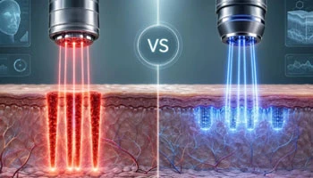 CO2 frakční laser versus erbiový frakční laser